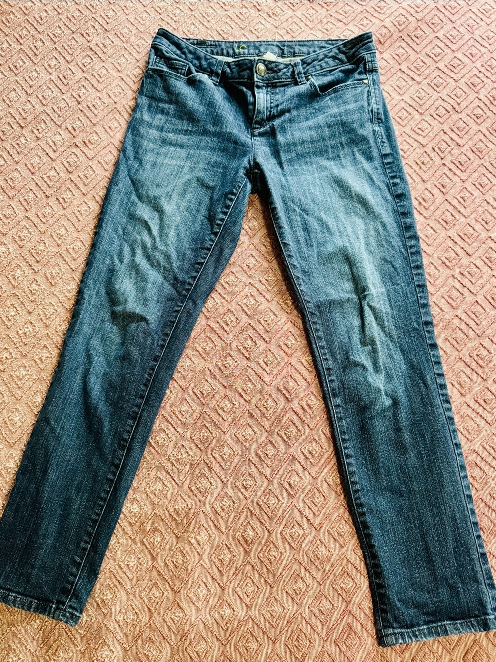 LC Lauren Conrad Indigo Straight-Leg Women's Jeans Size 4